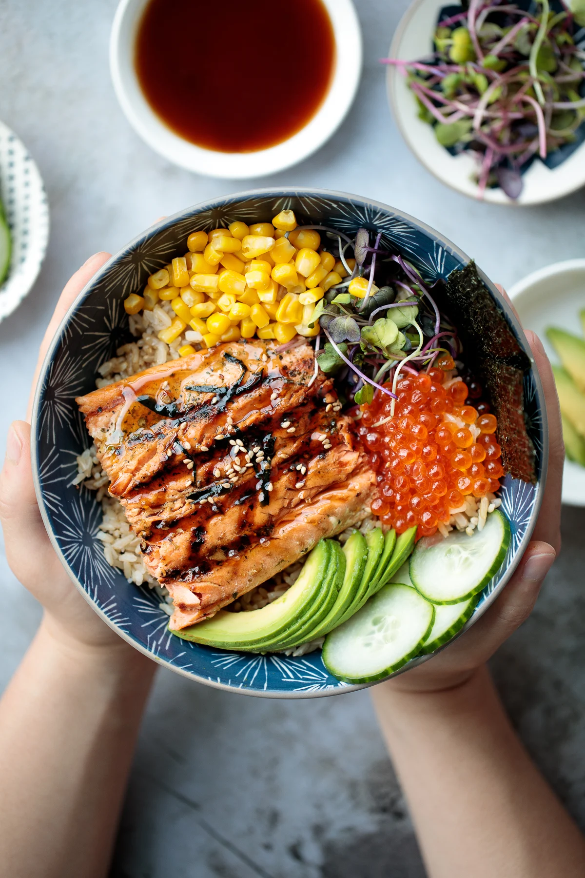 Grilled Salmon Bowl